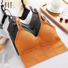 Load image into Gallery viewer, Women&#39;s seamless push up sports bra

